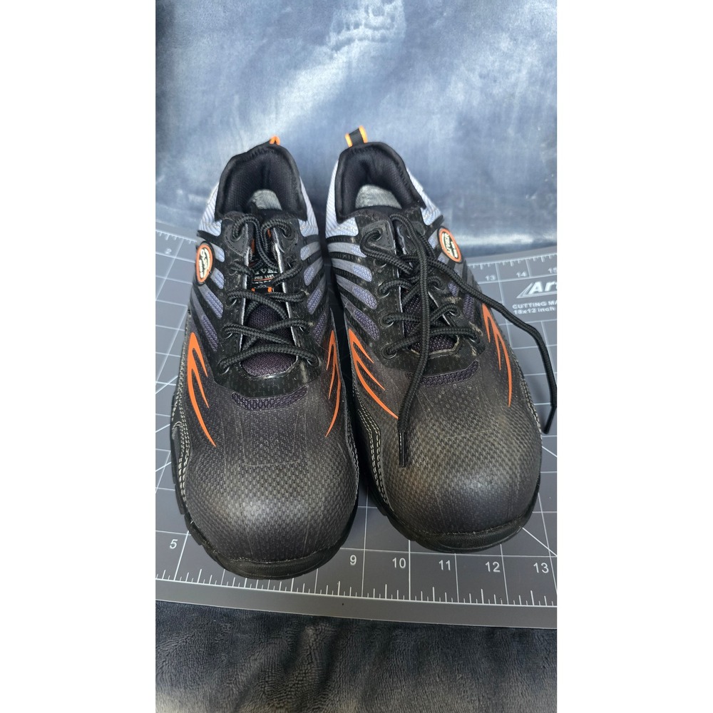 Oliver Bootmakers OL25000 Mens 9 Black Orange Waterproof Safety Toe Work Shoes